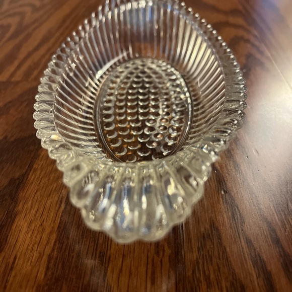 Vintage National Glass Clear Jeannette 9” Gondola Sundae Dessert Dishes Set Of 5 - Picture 3 of 10